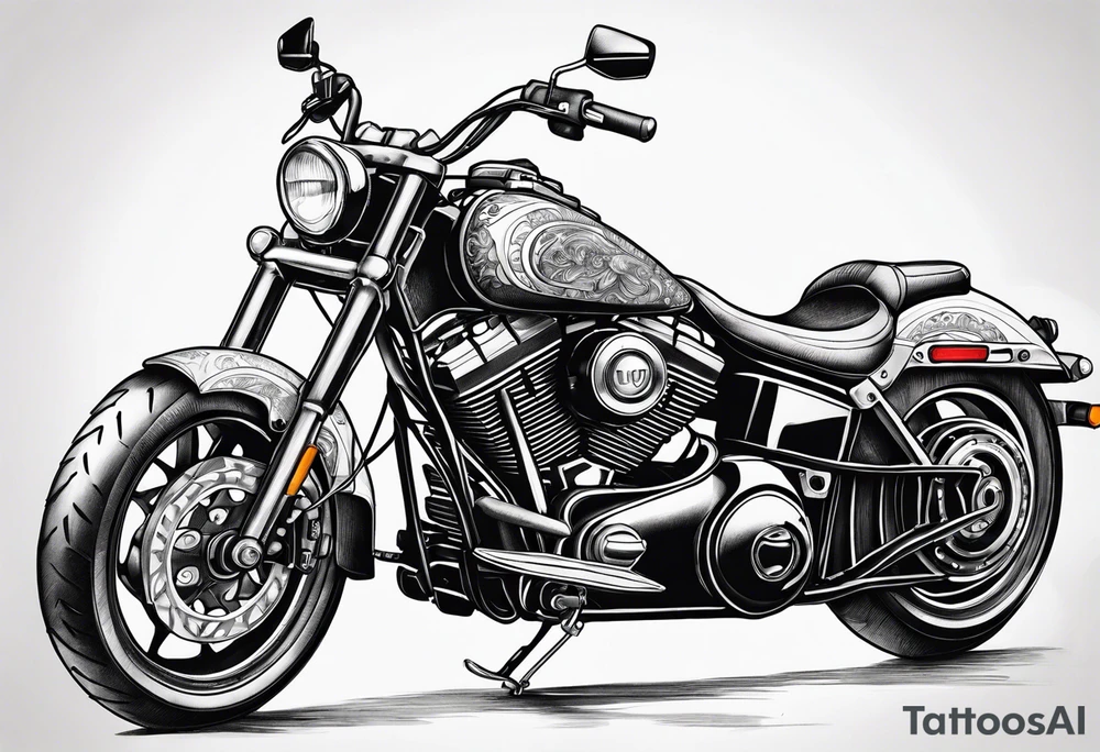 Motorcycle tattoo idea