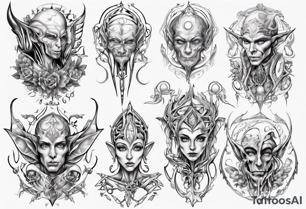 Elf, love, tattoo idea