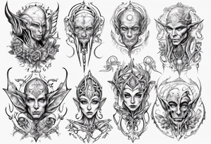 Elf, love, tattoo idea