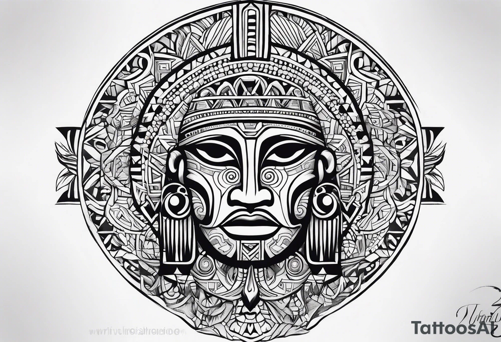 Taino tirbal pattern tattoo idea