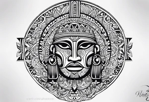 Taino tirbal pattern tattoo idea