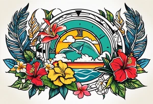 Hawaiian time life tattoo idea