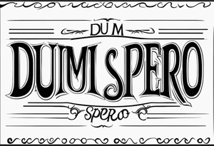 (Dum spiro spero) in a line tattoo idea