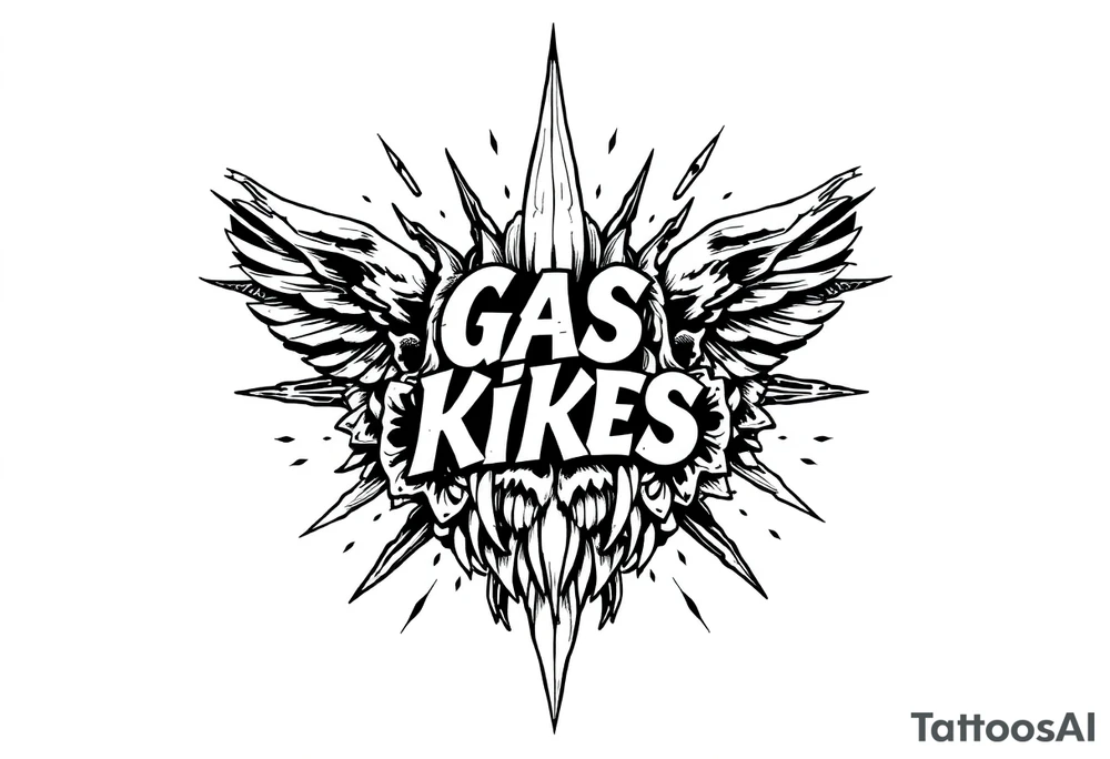 “gas the kikes” tattoo idea