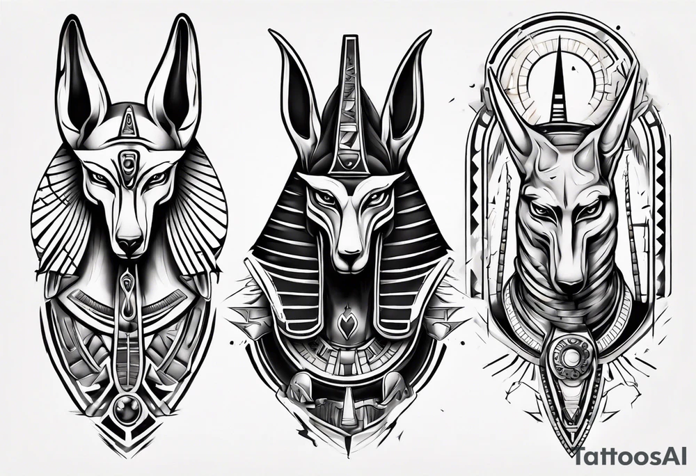 anubis vs horus tattoo idea