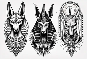 anubis vs horus tattoo idea