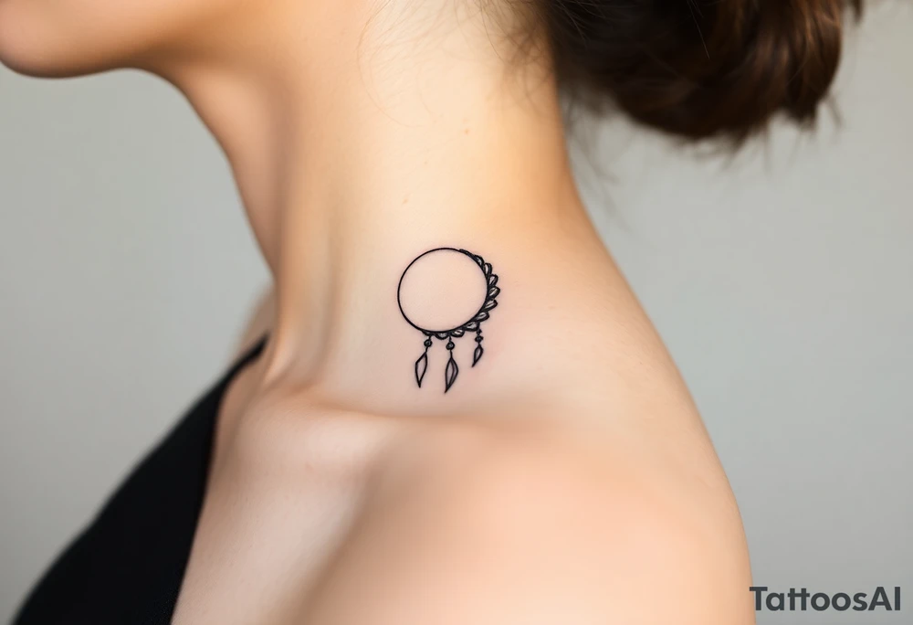 The sun and the moon cascading tattoo idea
