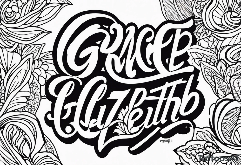 Grace Elizabeth tattoo idea