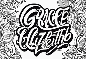 Grace Elizabeth tattoo idea