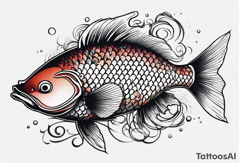 fish water tattoo idea