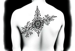 Henna tattoo on wrist in black background tattoo idea