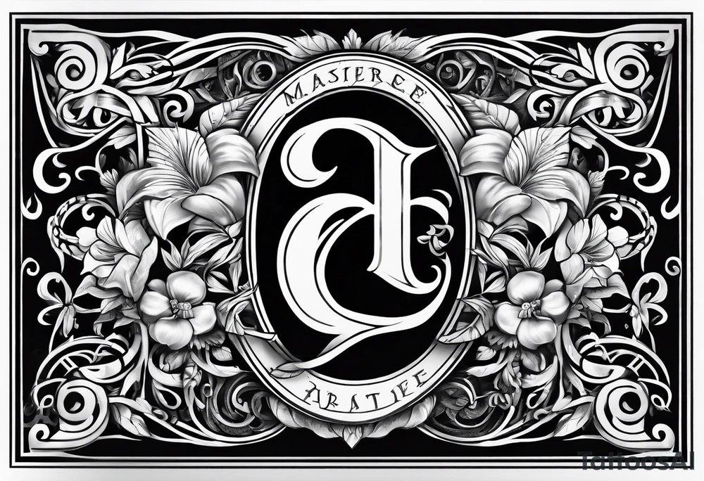 Letters ALA and GAA tattoo idea