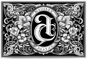 Letters ALA and GAA tattoo idea