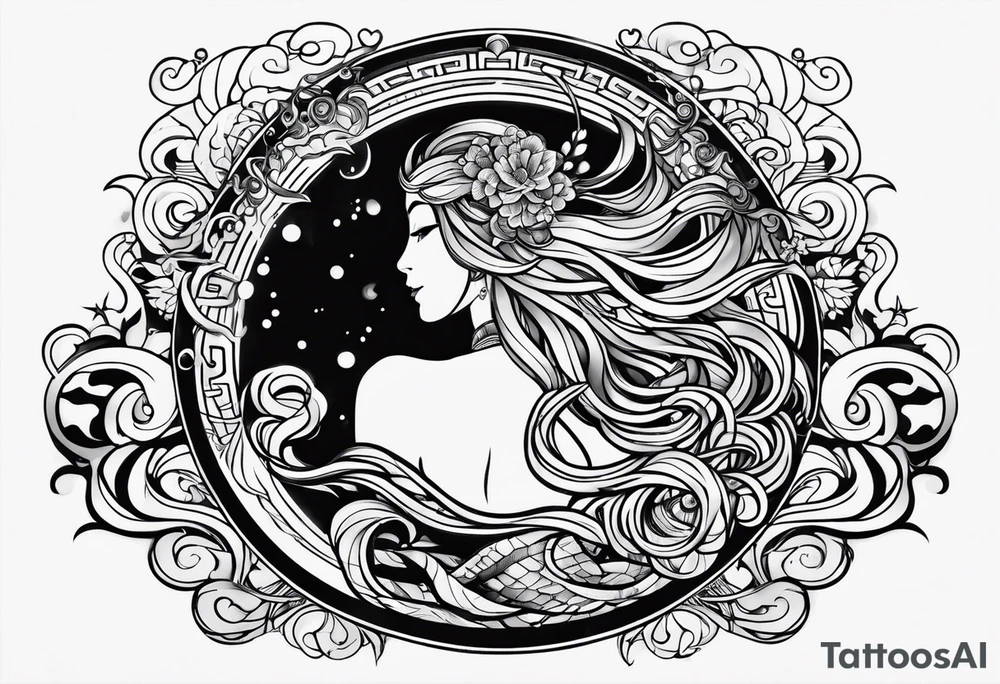 aquarius tribal tattoo tattoo idea