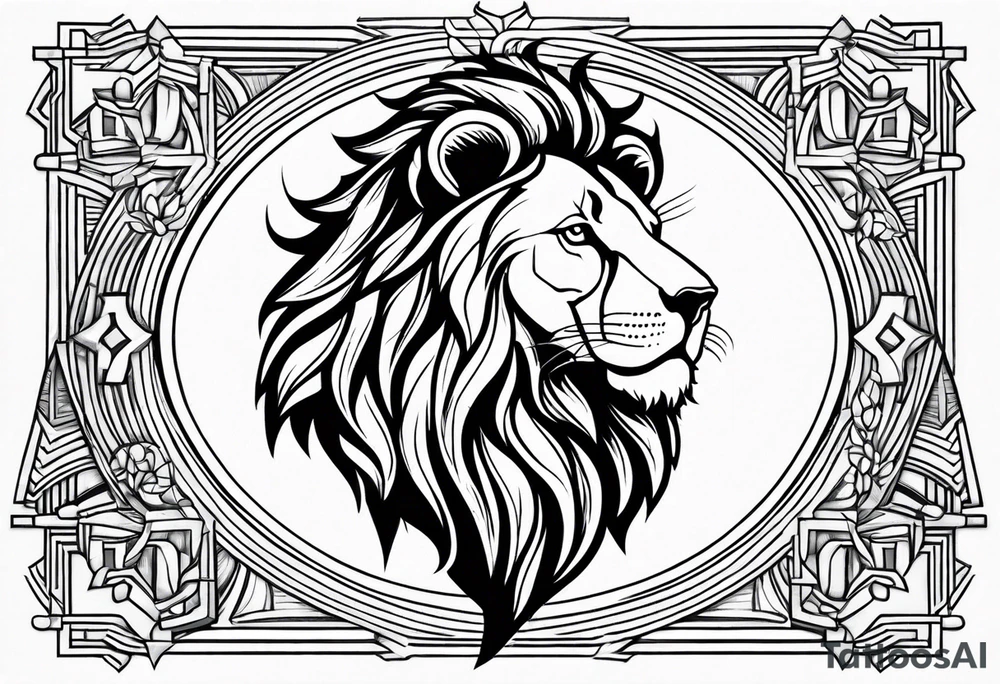 Man standing up tattoo idea