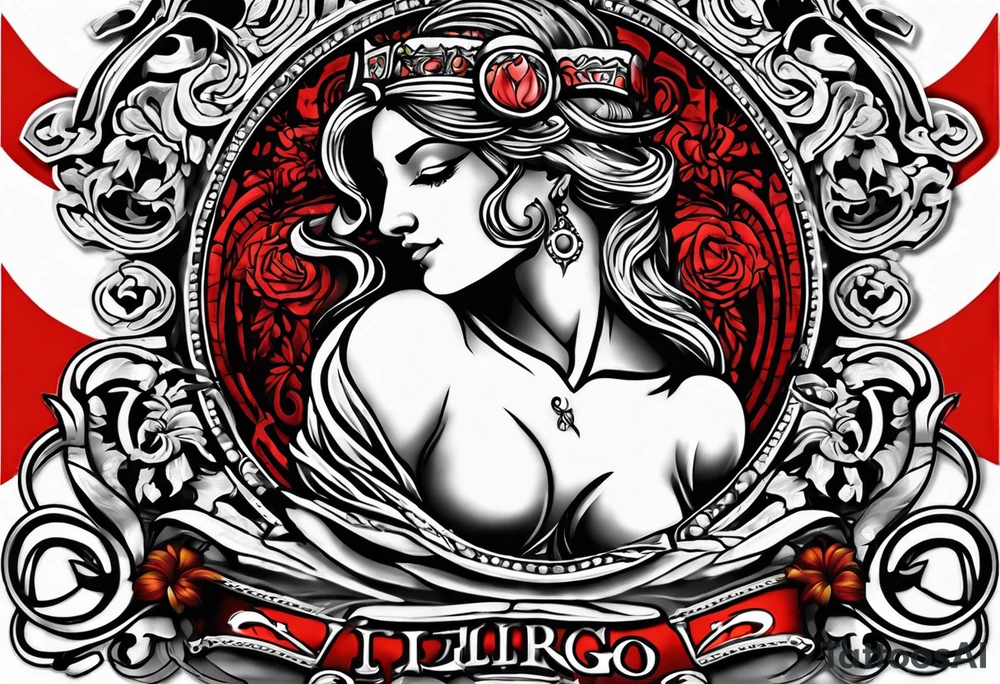 september virgo logo, birth year 2005, birth place detroit tattoo idea