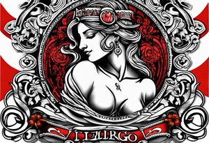september virgo logo, birth year 2005, birth place detroit tattoo idea