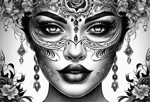 ghost face tattoo idea