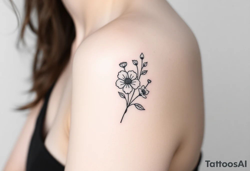 Flowers tattoo idea