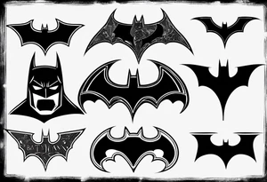 Batman logo tattoo idea
