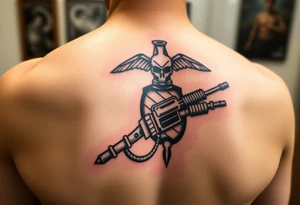 Operation Iraqi freedom combat marine tattoo idea