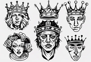 king crown tattoo idea