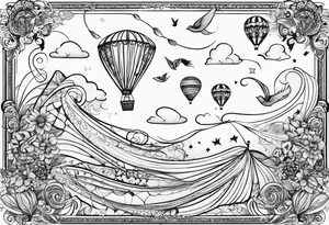 the words "Go Fly A Kite" in a whimsical font tattoo idea