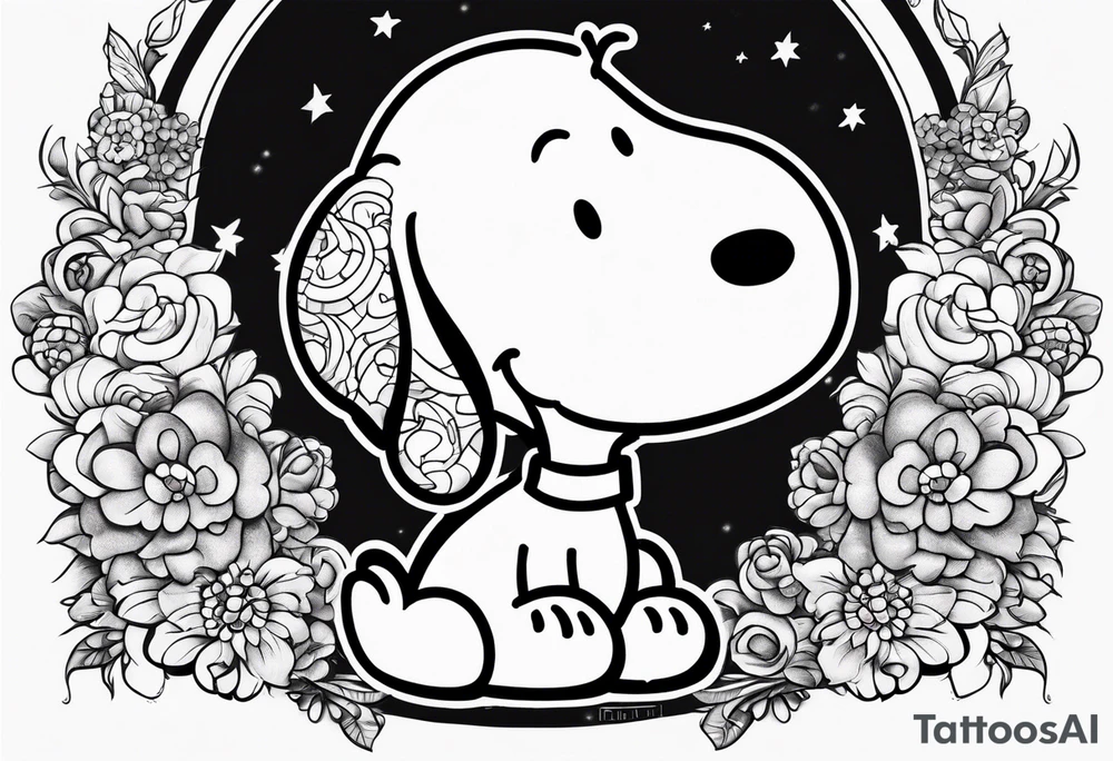 Snoopy tattoo idea