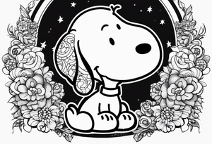 Snoopy tattoo idea