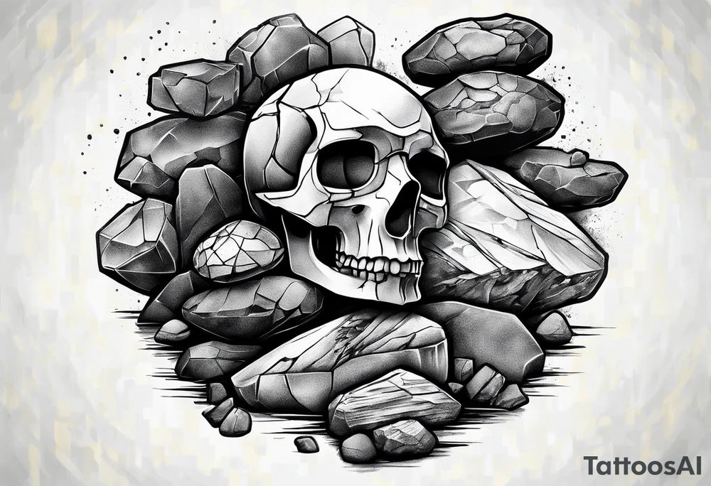 Rocks stacked on top of each other tattoo idea
