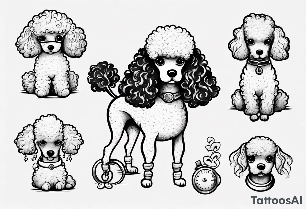 Poodle tattoo idea