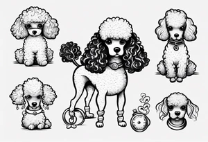 Poodle tattoo idea