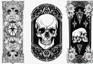 Memento mori sleeve tattoo design tattoo idea