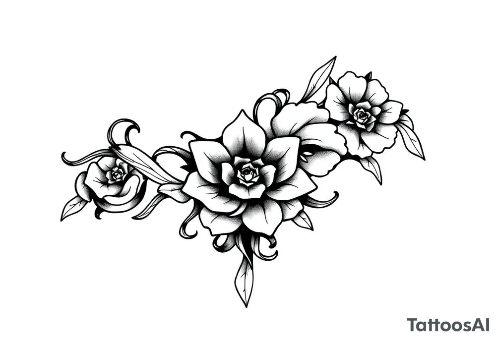 hip tattoo on the hip tattoo idea