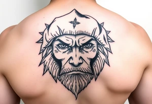 Winter face tattoo idea