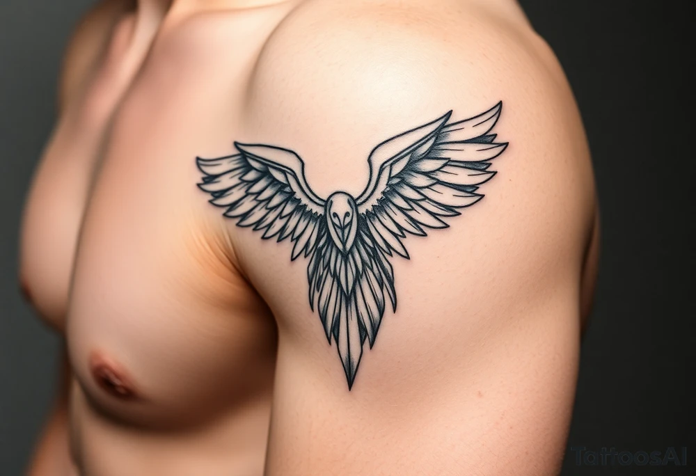 A tattoo representing self-discovery, freedom, and acceptance for someone embracing their homosexuality. Keep the design elegant, modern, and deeply meaningful. tattoo idea