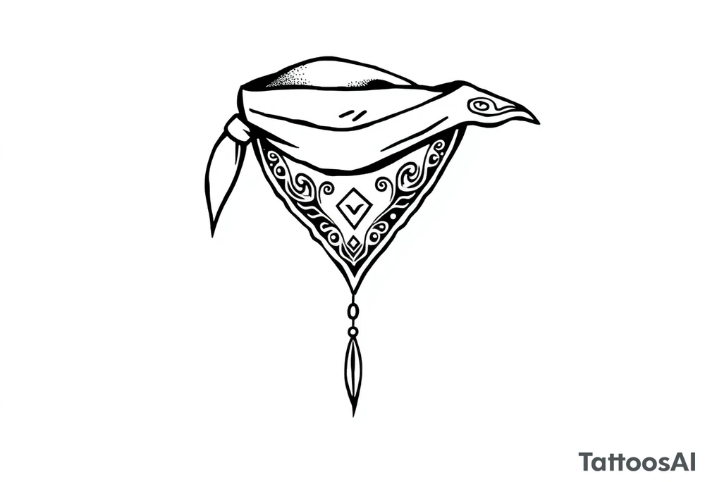 Chicano bandana tattoo idea