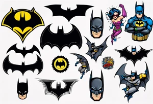 batman sleeve tattoo idea