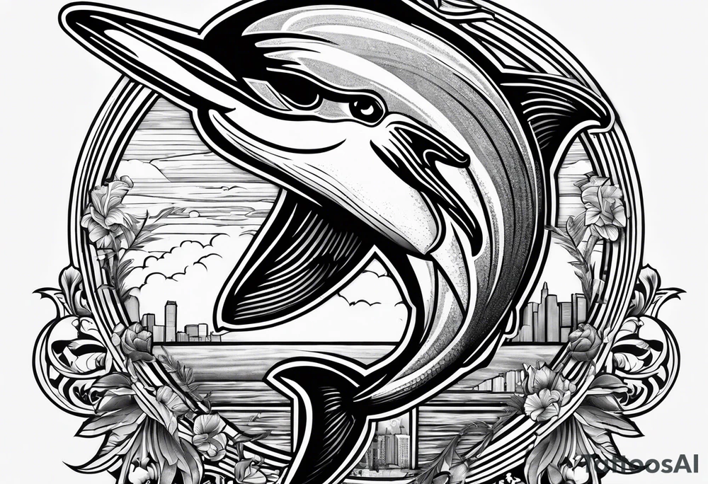 Miami Dolphins, Orlando Magic, New York Yankees, uva tattoo idea