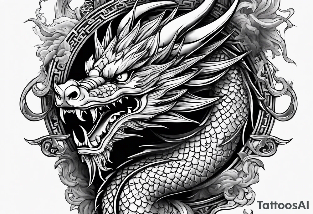 Chinese dragon, ARES tattoo idea