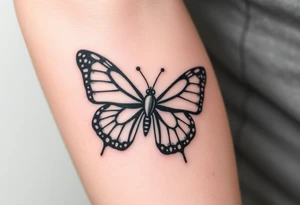 Rip autumn beloved wife butterfly tattoo idea