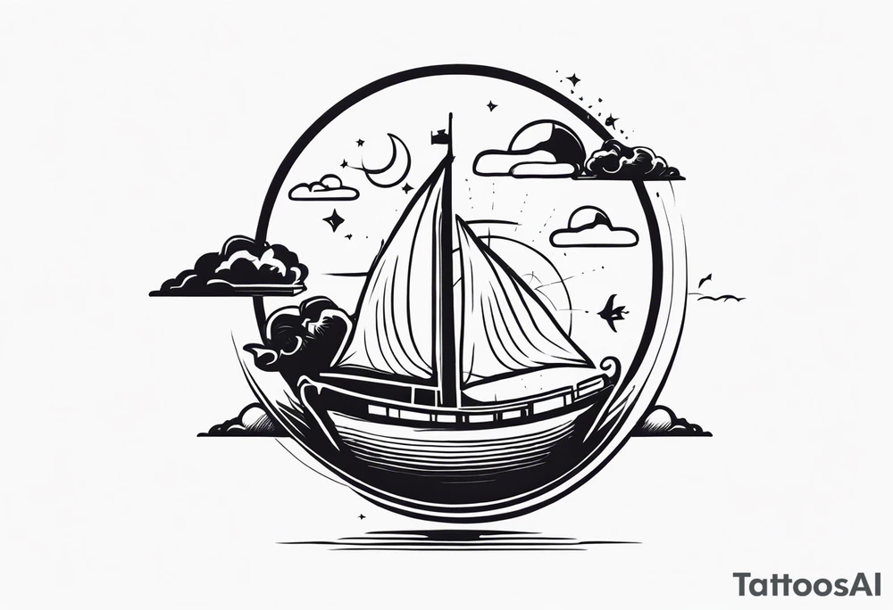 Something that describes a love for travel simple tattoo idea