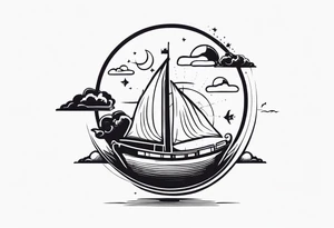Something that describes a love for travel simple tattoo idea