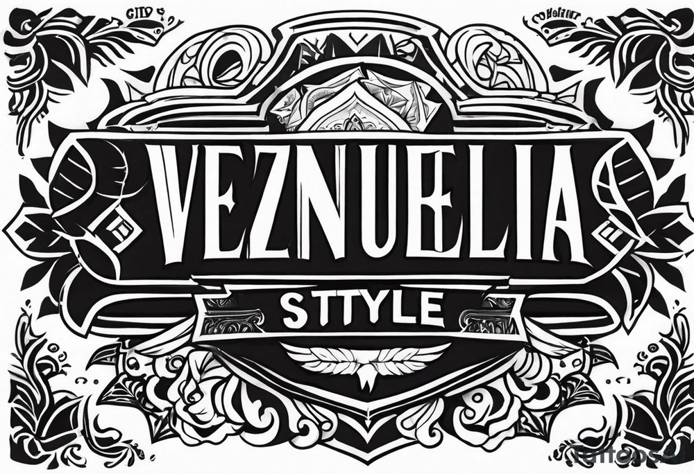 venezuela style tattoo for chest tattoo idea