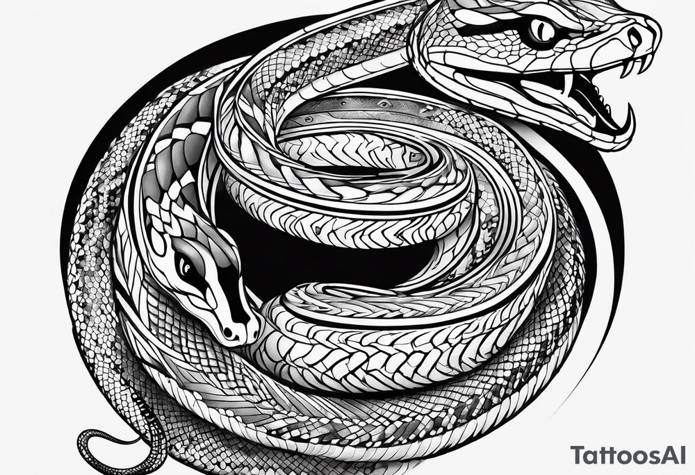 enthropy snake tattoo idea