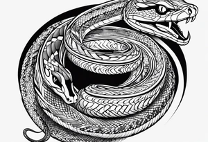enthropy snake tattoo idea