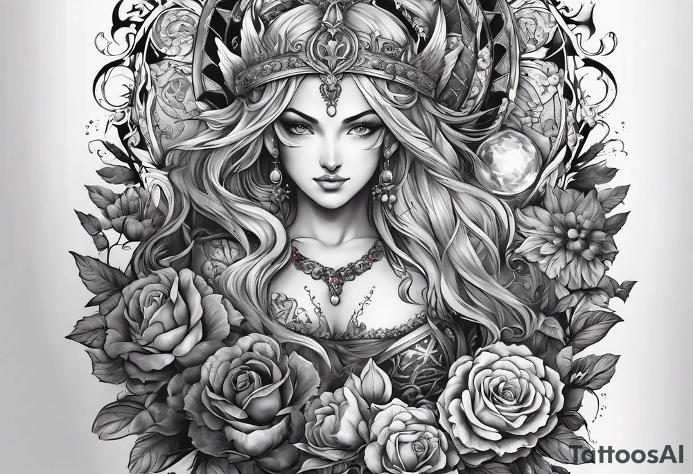 Biblical depiction of the seven deadly sins sleeve tattoo idea
