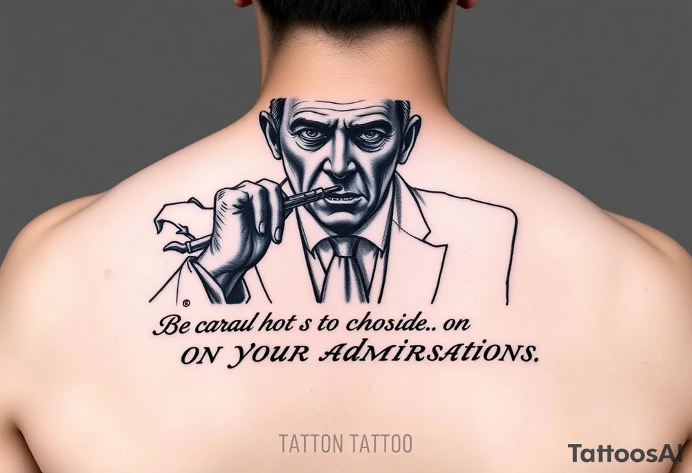 Force Choking Director Krennic, “Be Careful Not to Choke On Your Admirations.” tattoo idea