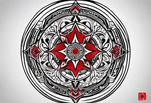 submission, red mark, brand, circular sigil tattoo idea