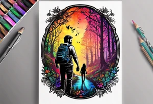 Last of Us firefly tattoo that incorporates Pride colors. I do not want any characters in this tattoo. tattoo idea